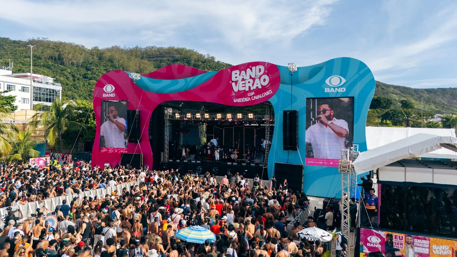 Band Verão — Vista aérea do palco