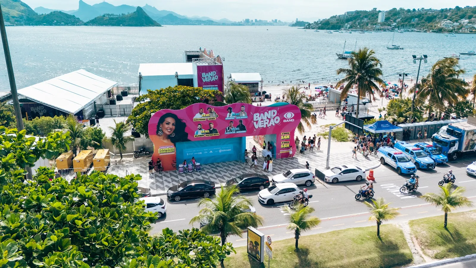 Band Verão — Drone — vista aérea do festival