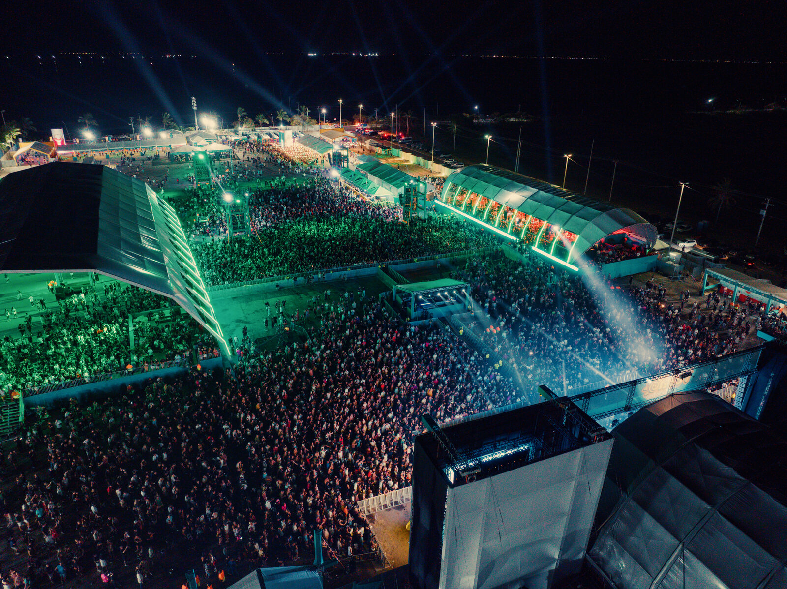 Vista aérea do Festival